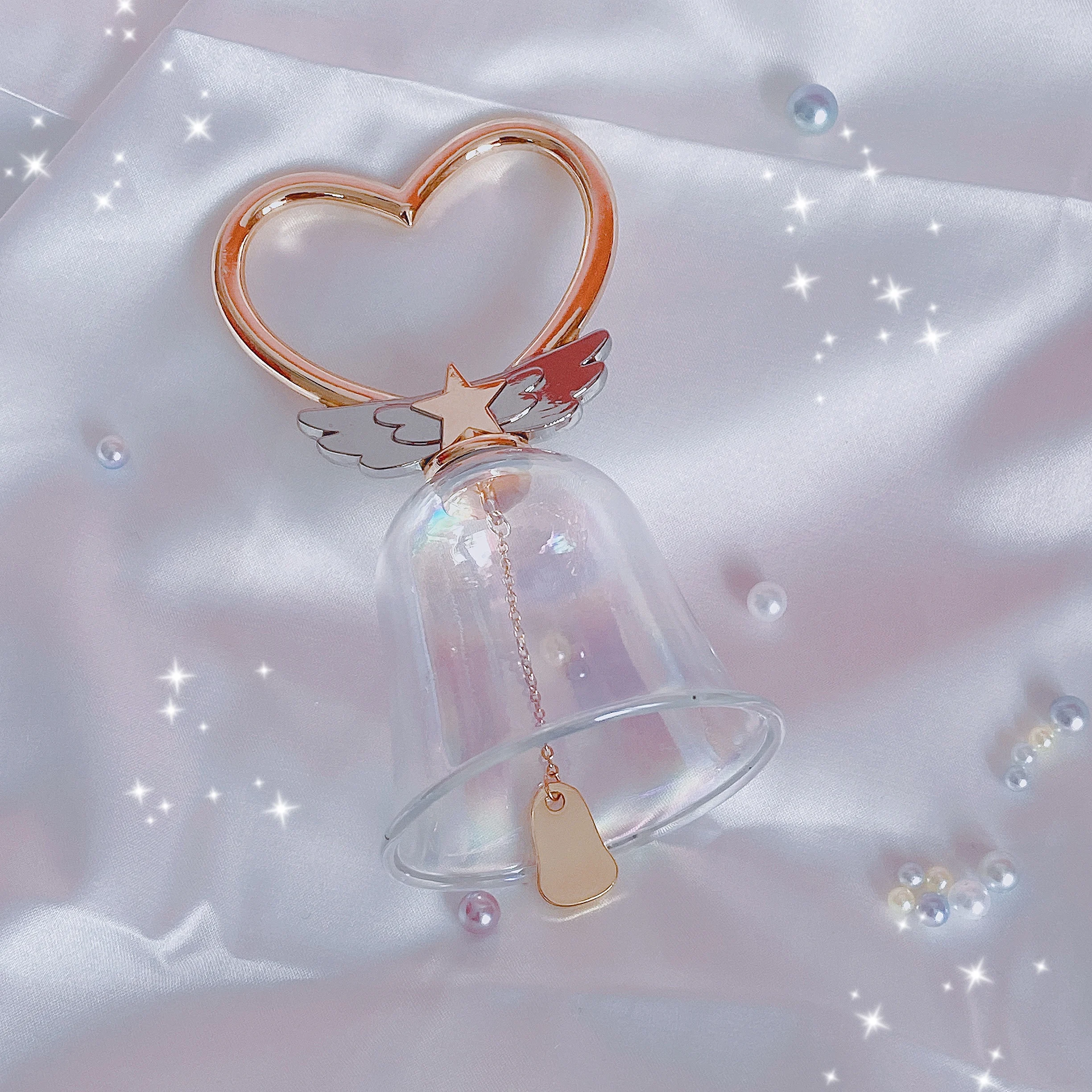 Аниме Sailor Moon, кристална музикални камбани, стъклен звънец, комплект 