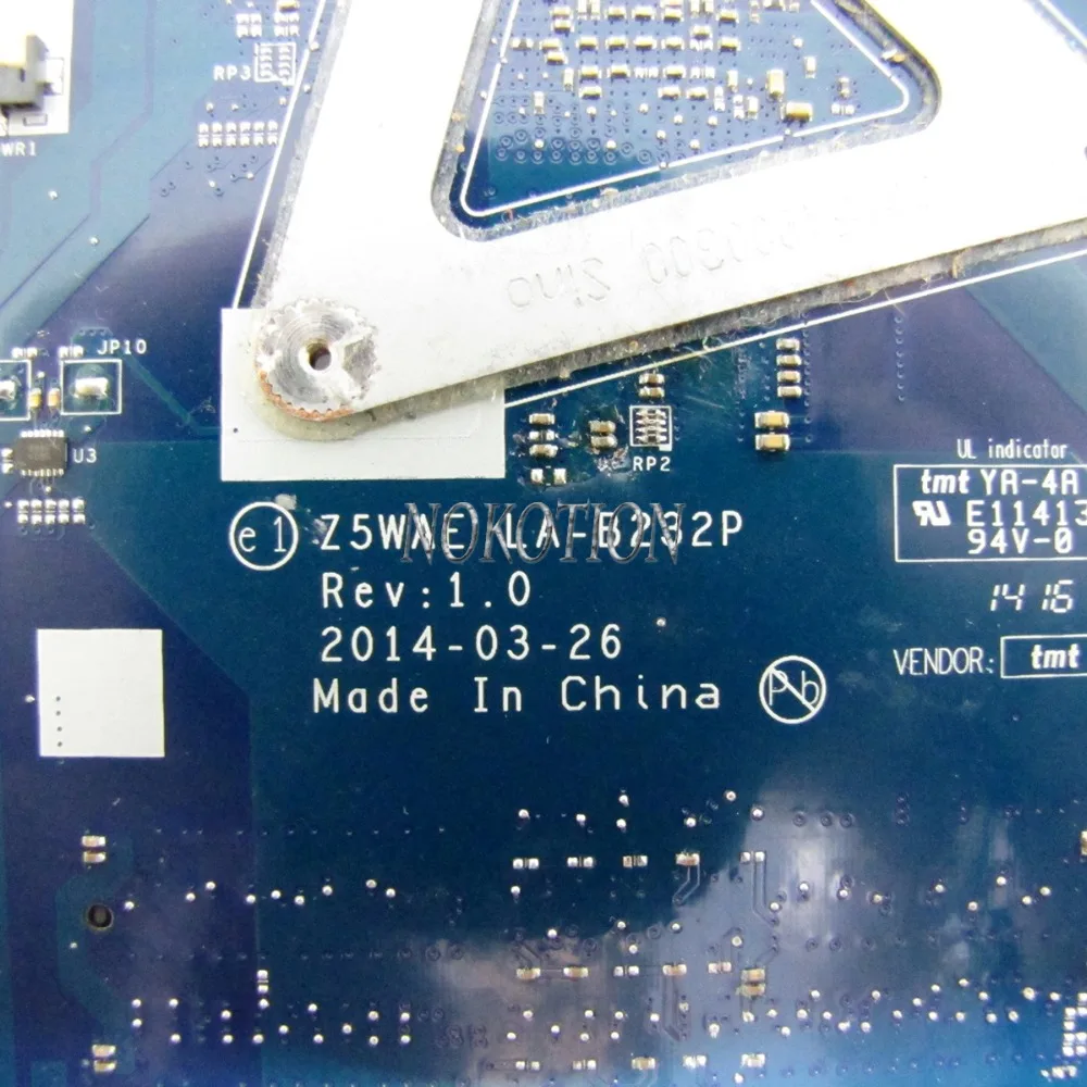 NOKOTION LS-B232P дънна Платка за лаптоп Acer Aspire E5-521 E5-521G NBMLF11002 NB.MLF11.002 дънната платка С процесор E2-6110 . ' - ' . 3