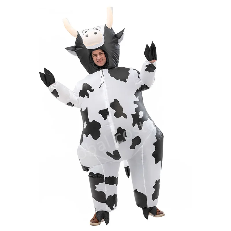 Надуваем костюм на крава за cosplay, забавно облекло с животни за мъже и жени, карнавальное шоу, Ден на Благодарността, празнична рокля маскарадное . ' - ' . 4
