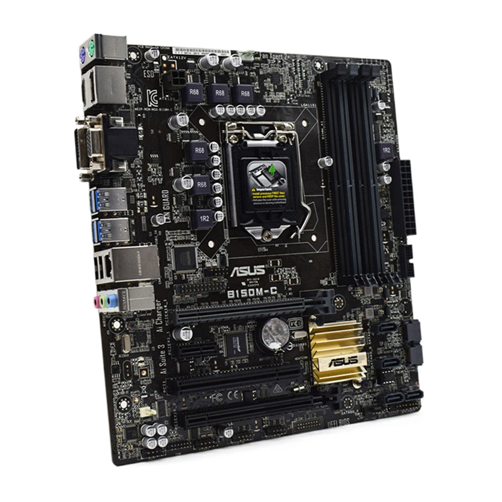 Дънна платка LGA 1511 ASUS B150M-C/CSM + комплект дънната платка i5 6500 pic-e 4.0 Чипсет Intel B150 DDR4 . ' - ' . 4