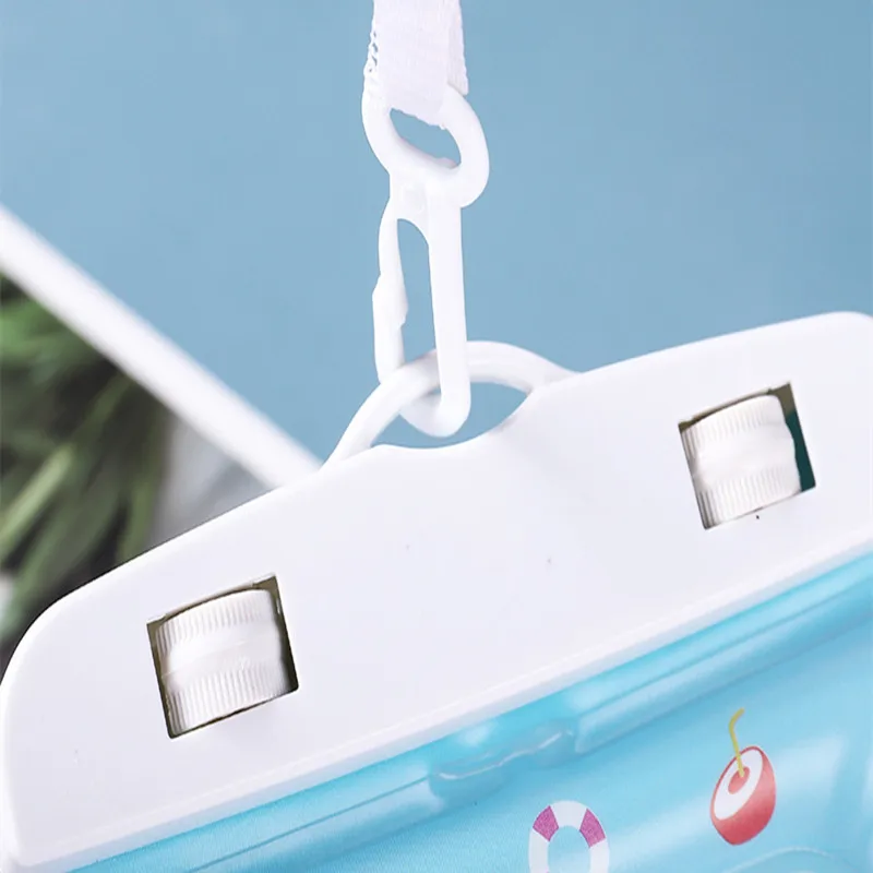 Нова 1 бр. светещ водоустойчива чанта за мобилен телефон Прозрачен водоустойчив калъф за гмуркане със сензорен екран, запечатани водоустойчива чанта за гмуркане . ' - ' . 4