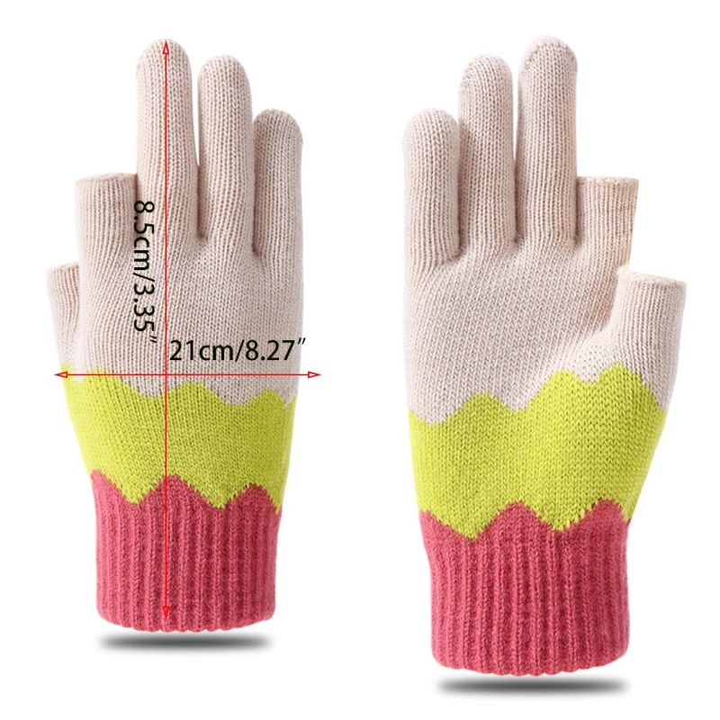 Ръкавици за шофиране, меки ръкавици за момичета, зимни ръкавици със сензорен екран на два пръста . ' - ' . 5